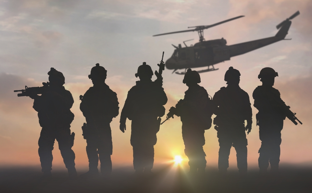 military equipment and vehicles